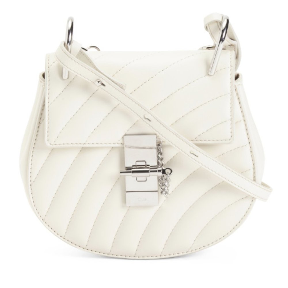 CHLOE Mini Quilted Bijou Drew Leather Shoulder Bag